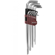 Набор ключей торцевых шестигранных удлиненных дюймовых H 1/16"- H 3/8 Thorvik HKIL10S 